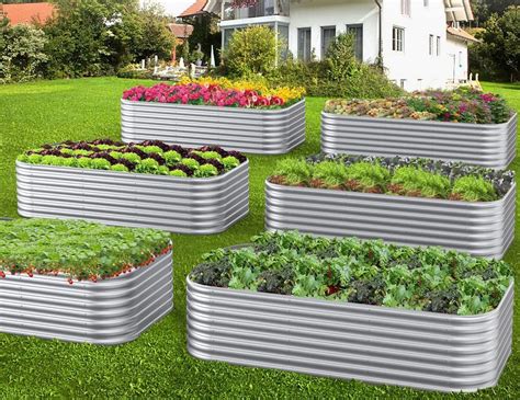 galvanized metal sheet raised garden|4x8 galvanized raised garden bed.